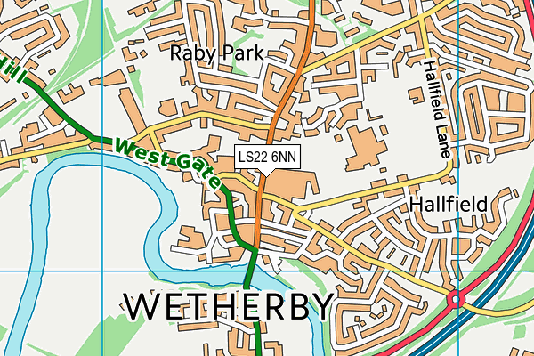 Map of WETHREBY NICE BARBER LTD at district scale