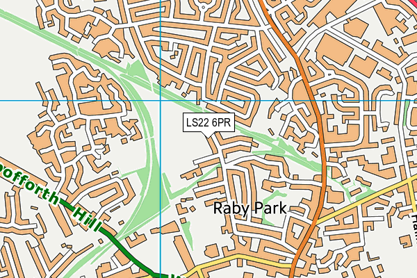 St Joseph's Catholic Primary School (Wetherby) map (LS22 6PR) - OS VectorMap District (Ordnance Survey)