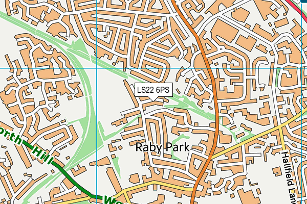 LS22 6PS map - OS VectorMap District (Ordnance Survey)