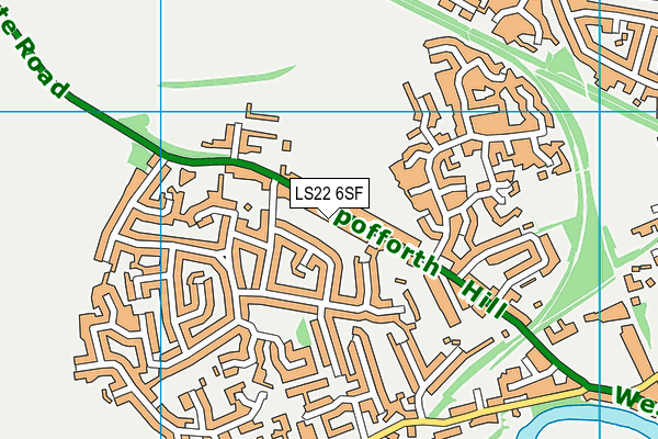 LS22 6SF map - OS VectorMap District (Ordnance Survey)