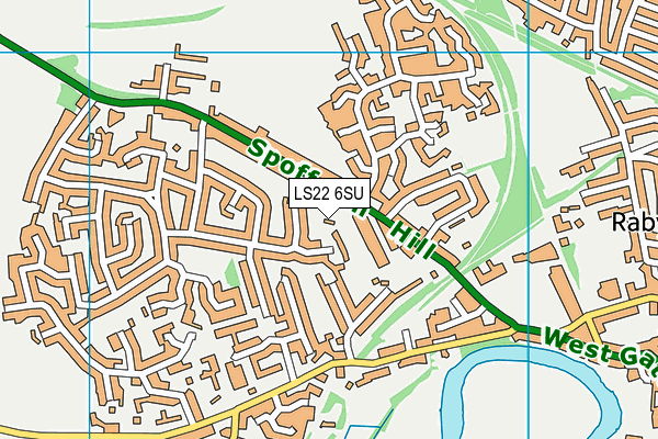 LS22 6SU map - OS VectorMap District (Ordnance Survey)