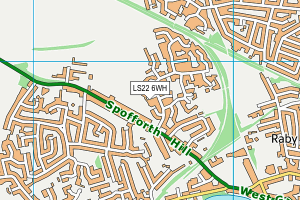 LS22 6WH map - OS VectorMap District (Ordnance Survey)