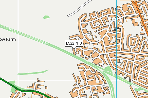 LS22 7FU map - OS VectorMap District (Ordnance Survey)
