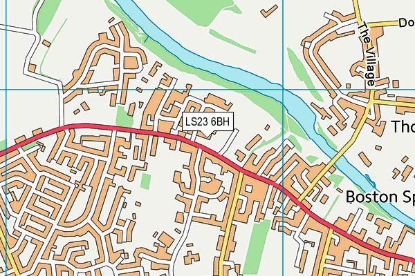 LS23 6BH map - OS VectorMap District (Ordnance Survey)