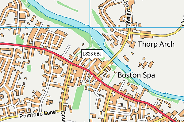 LS23 6BJ map - OS VectorMap District (Ordnance Survey)