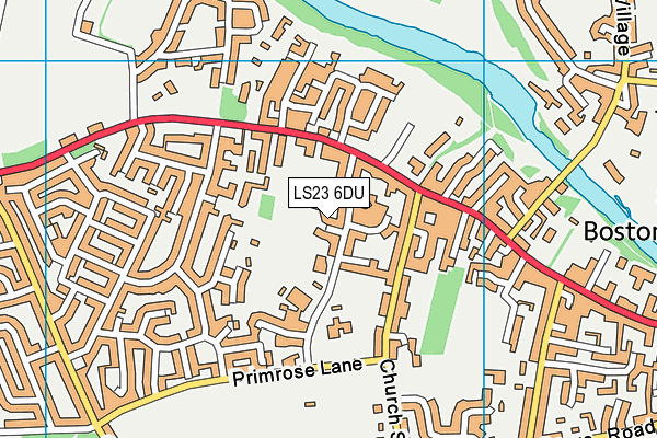 LS23 6DU map - OS VectorMap District (Ordnance Survey)