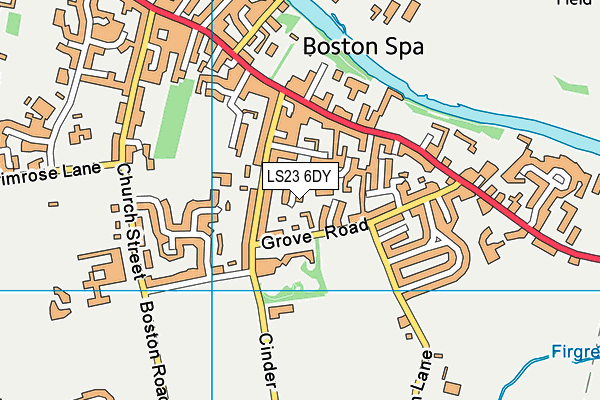 LS23 6DY map - OS VectorMap District (Ordnance Survey)