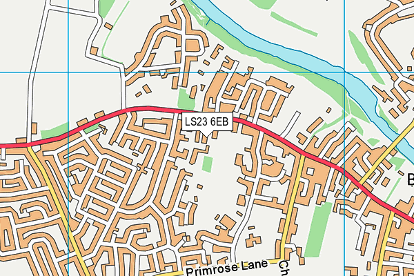 LS23 6EB map - OS VectorMap District (Ordnance Survey)