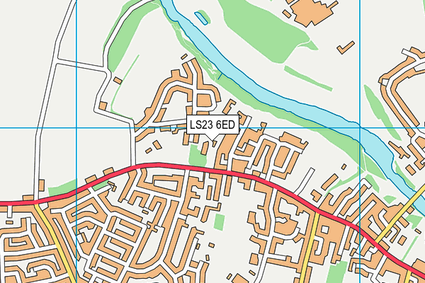 LS23 6ED map - OS VectorMap District (Ordnance Survey)