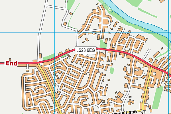 LS23 6EG map - OS VectorMap District (Ordnance Survey)