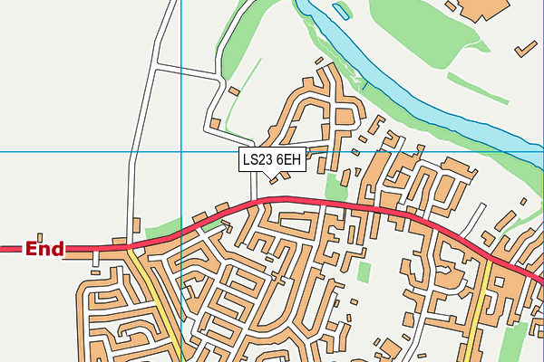 LS23 6EH map - OS VectorMap District (Ordnance Survey)