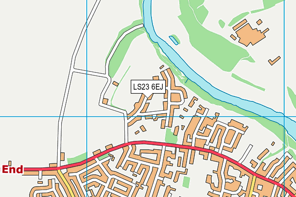 LS23 6EJ map - OS VectorMap District (Ordnance Survey)