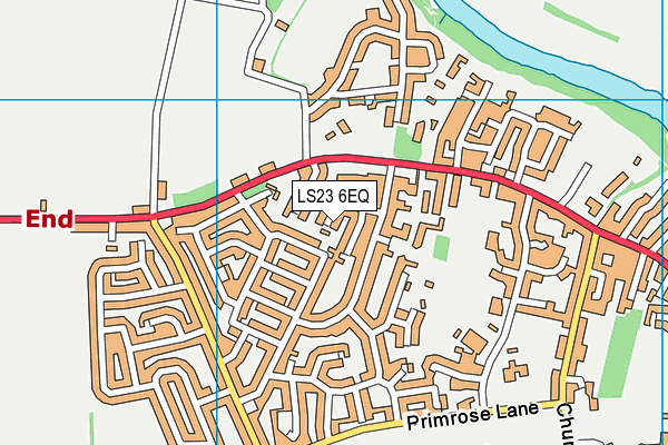 LS23 6EQ map - OS VectorMap District (Ordnance Survey)