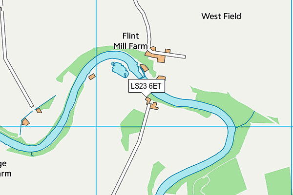 LS23 6ET map - OS VectorMap District (Ordnance Survey)