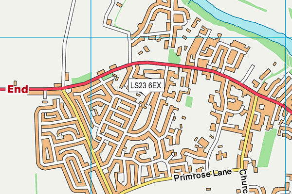 LS23 6EX map - OS VectorMap District (Ordnance Survey)