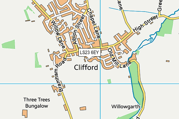 LS23 6EY map - OS VectorMap District (Ordnance Survey)