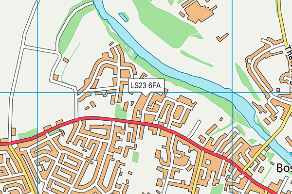 LS23 6FA map - OS VectorMap District (Ordnance Survey)