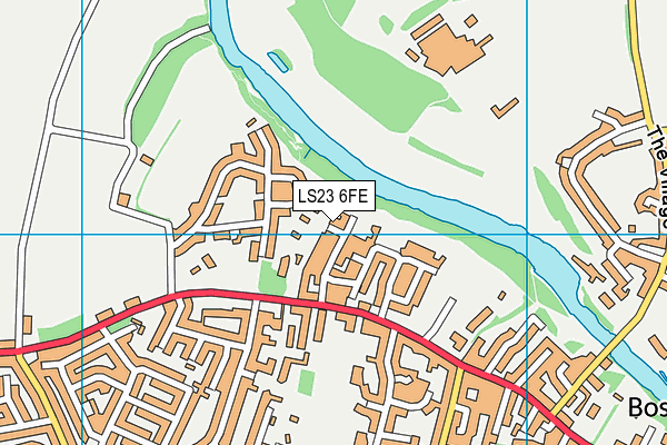 LS23 6FE map - OS VectorMap District (Ordnance Survey)