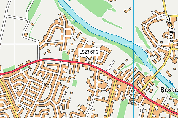 LS23 6FG map - OS VectorMap District (Ordnance Survey)