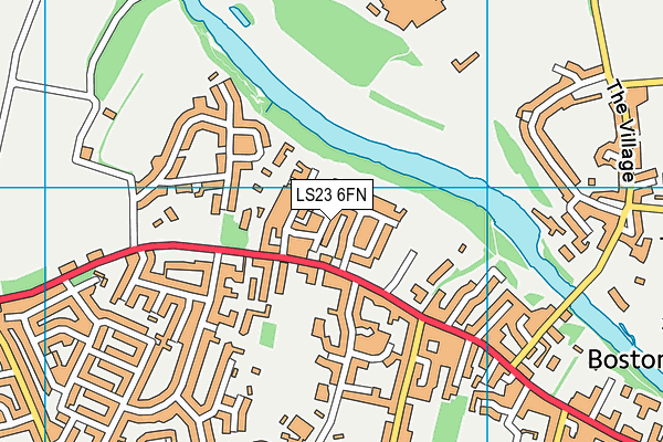 LS23 6FN map - OS VectorMap District (Ordnance Survey)