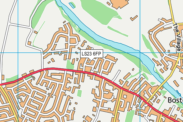 LS23 6FP map - OS VectorMap District (Ordnance Survey)