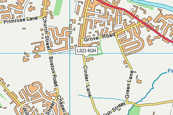 LS23 6GH map - OS VectorMap District (Ordnance Survey)