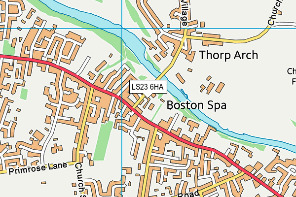 LS23 6HA map - OS VectorMap District (Ordnance Survey)