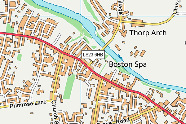 LS23 6HB map - OS VectorMap District (Ordnance Survey)