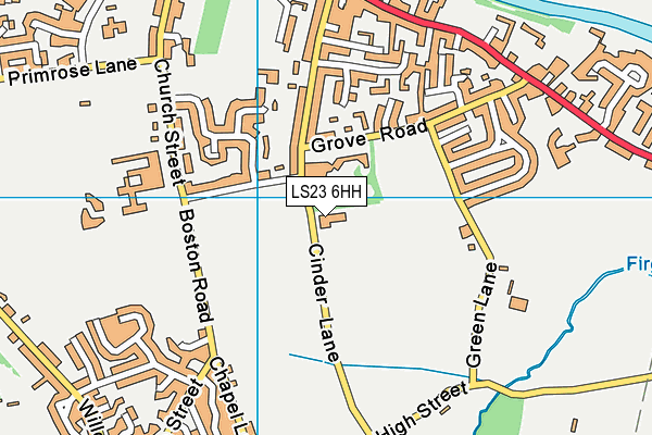 LS23 6HH map - OS VectorMap District (Ordnance Survey)