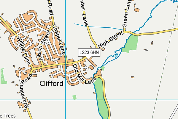 LS23 6HN map - OS VectorMap District (Ordnance Survey)