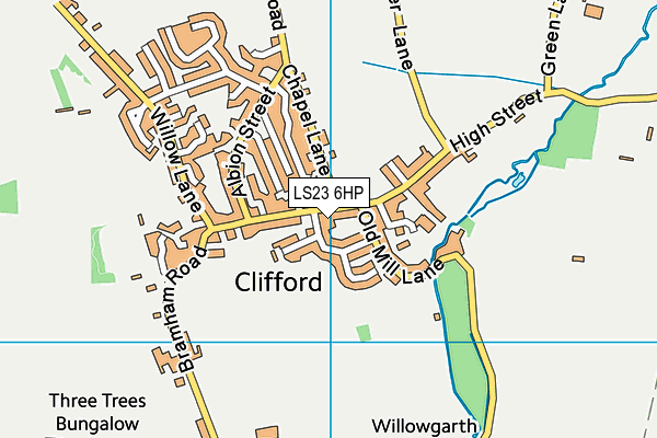 LS23 6HP map - OS VectorMap District (Ordnance Survey)
