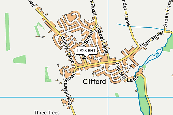 LS23 6HT map - OS VectorMap District (Ordnance Survey)