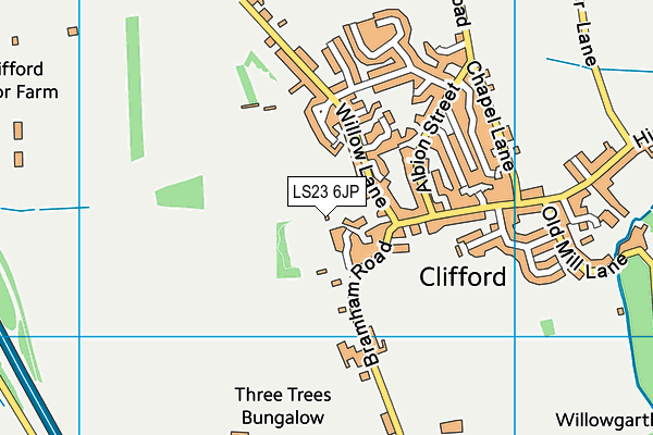LS23 6JP map - OS VectorMap District (Ordnance Survey)