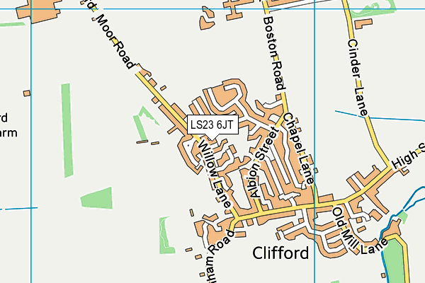 LS23 6JT map - OS VectorMap District (Ordnance Survey)