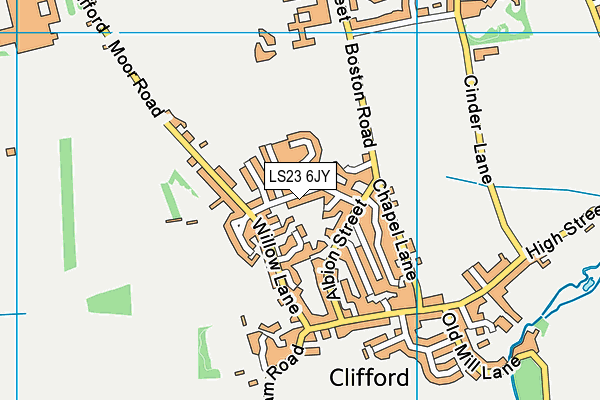 LS23 6JY map - OS VectorMap District (Ordnance Survey)