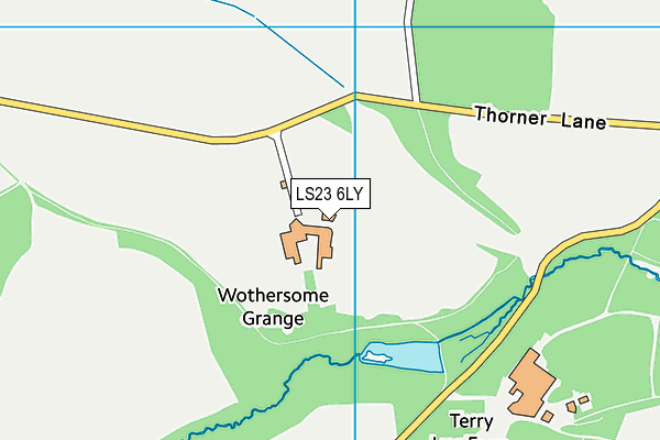 LS23 6LY map - OS VectorMap District (Ordnance Survey)