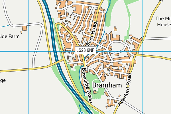 LS23 6NF map - OS VectorMap District (Ordnance Survey)