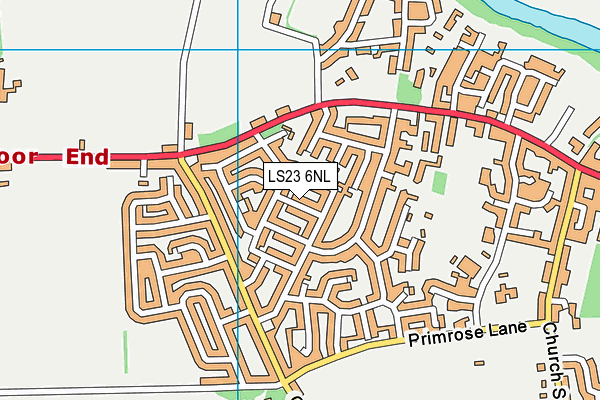 LS23 6NL map - OS VectorMap District (Ordnance Survey)