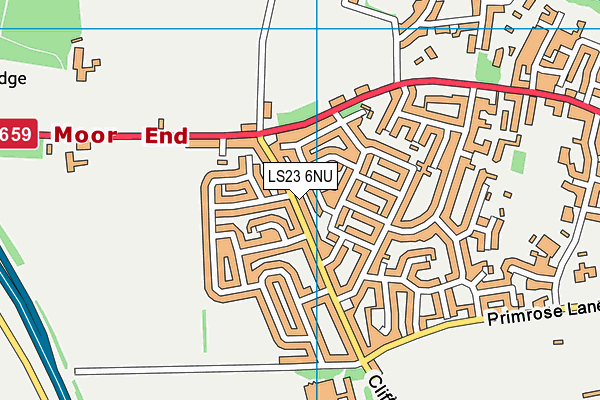 LS23 6NU map - OS VectorMap District (Ordnance Survey)
