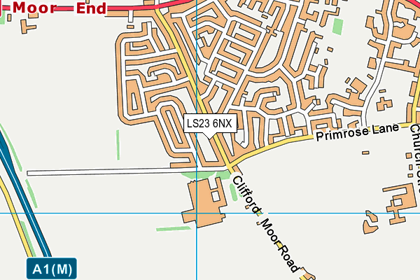 LS23 6NX map - OS VectorMap District (Ordnance Survey)