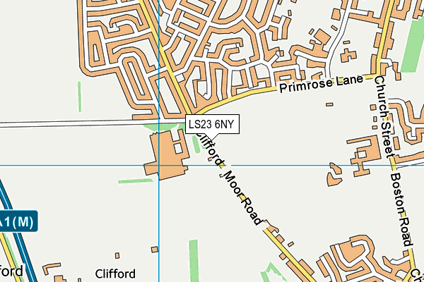 LS23 6NY map - OS VectorMap District (Ordnance Survey)