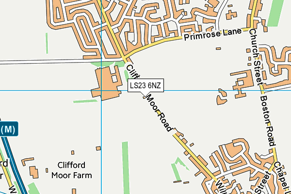 LS23 6NZ map - OS VectorMap District (Ordnance Survey)