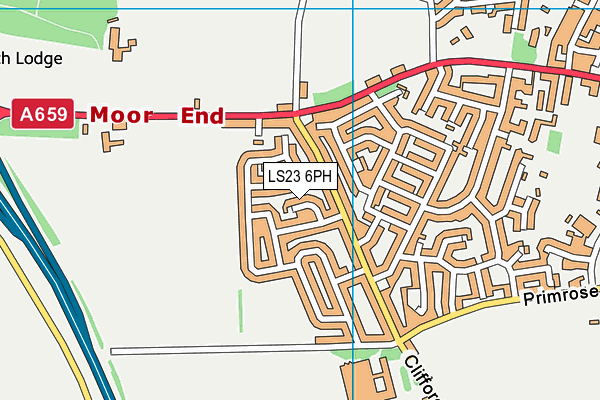 LS23 6PH map - OS VectorMap District (Ordnance Survey)