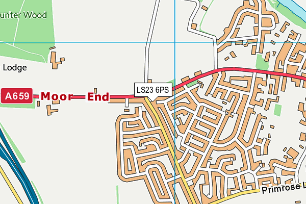 LS23 6PS map - OS VectorMap District (Ordnance Survey)