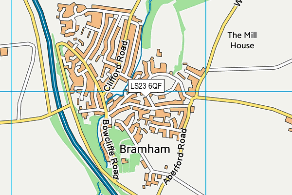 LS23 6QF map - OS VectorMap District (Ordnance Survey)