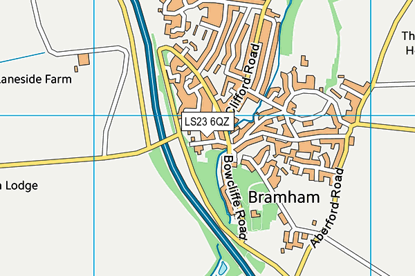 LS23 6QZ map - OS VectorMap District (Ordnance Survey)