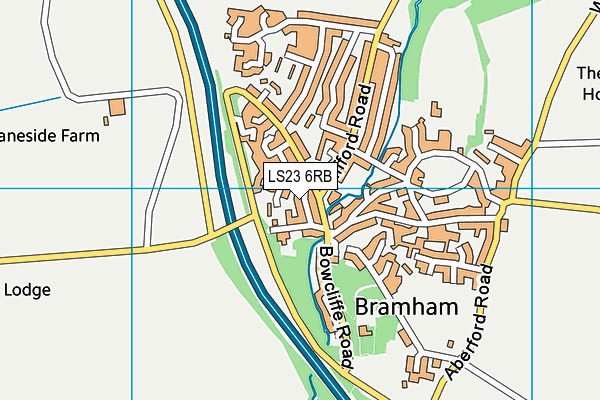 LS23 6RB map - OS VectorMap District (Ordnance Survey)