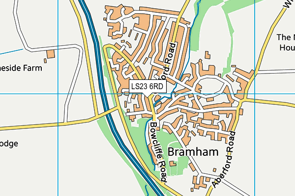 LS23 6RD map - OS VectorMap District (Ordnance Survey)