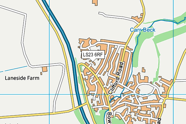 LS23 6RF map - OS VectorMap District (Ordnance Survey)