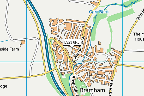 LS23 6RL map - OS VectorMap District (Ordnance Survey)